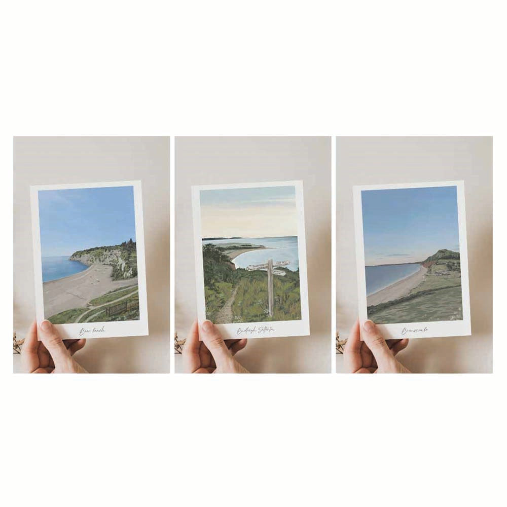 Greetings cards - Beer, Budleigh & Branscombe 3 pack